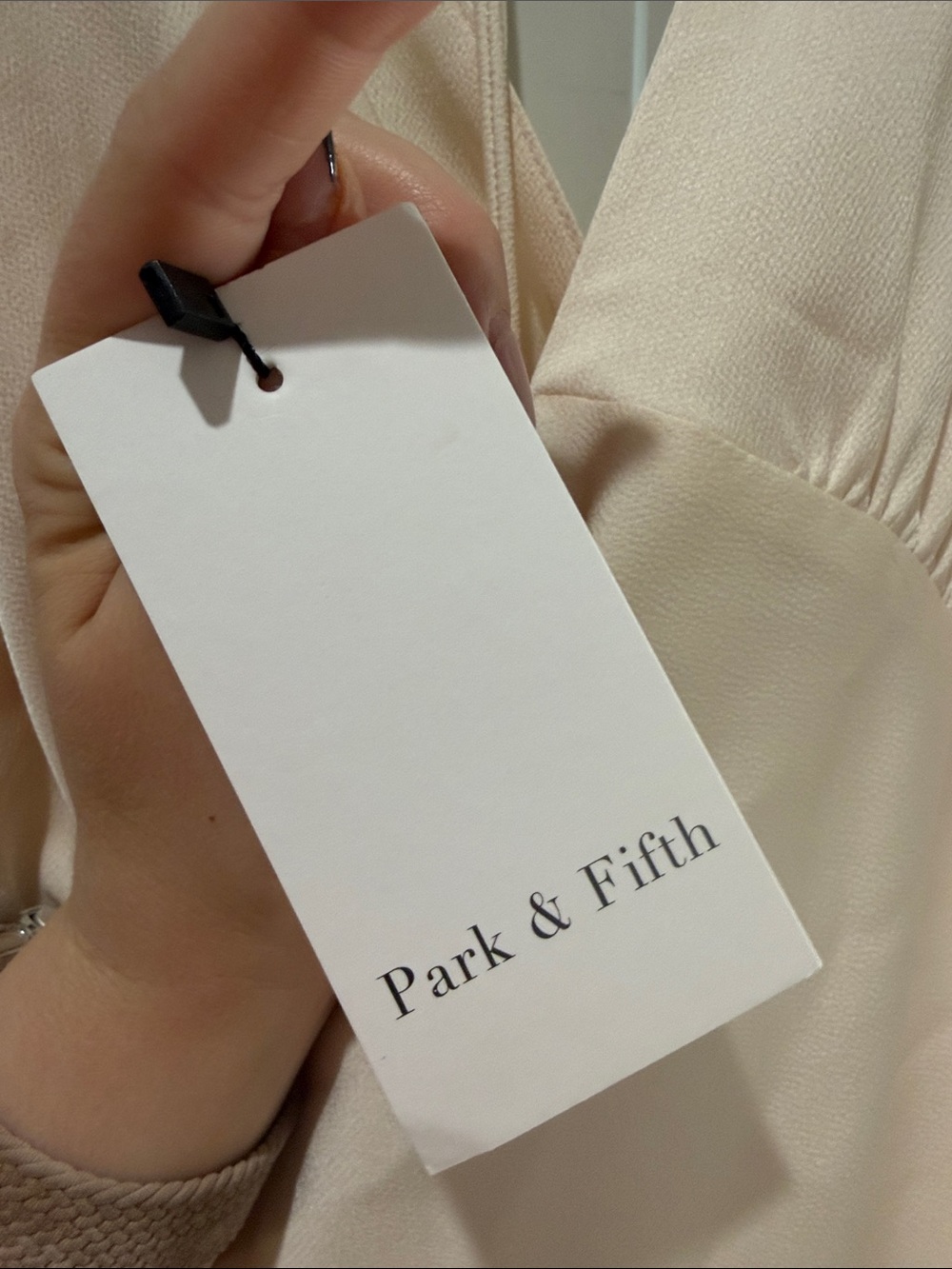 Park& Fifth Gracey Maxi Dress Ivory Halter Open Back Size Small NWT - Picture 8 of 15